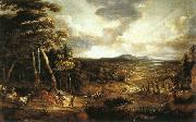 UDEN, Lucas van Landscape with the Flight into Egypt  wt china oil painting reproduction